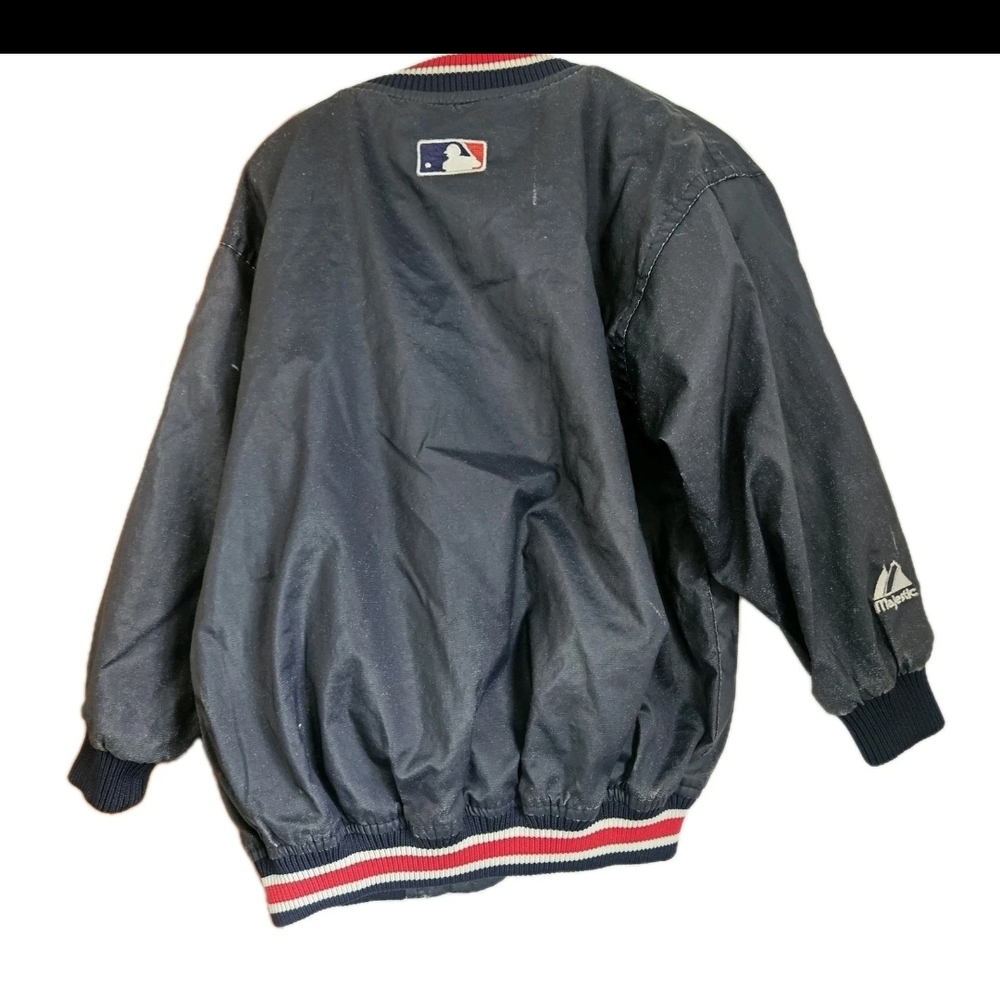 Majestic Kids Yankees Vintage Bomber Jacket - Black and Red - Picture 2 of 9
